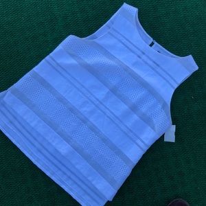 White House Black Market White sleeveless top